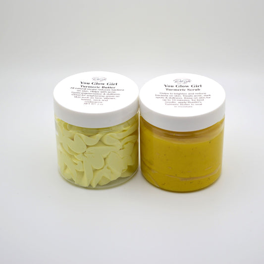 "You Glow" Turmeric Butter & Scrub Set